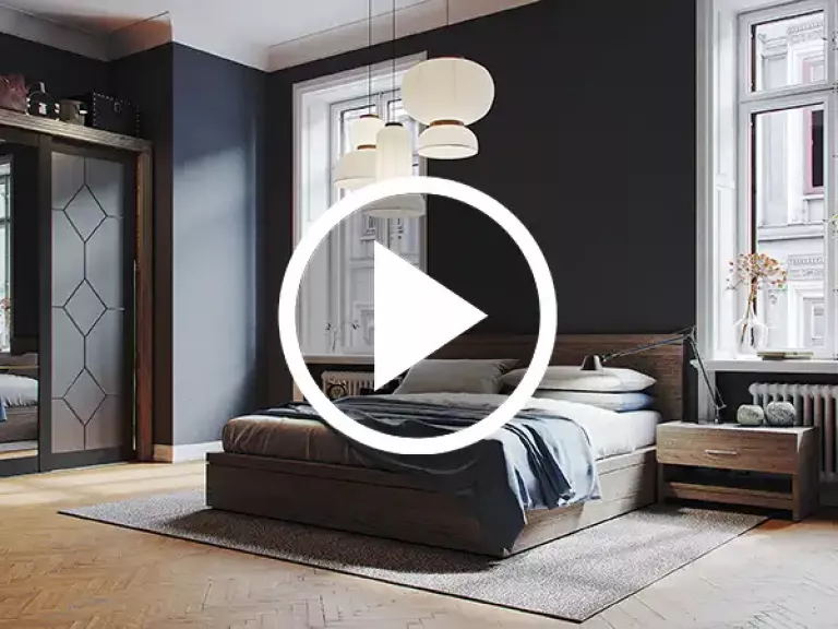 Classic Bedroom Immobilien Visualisierung Referenz Design von Gustavo Coutinho