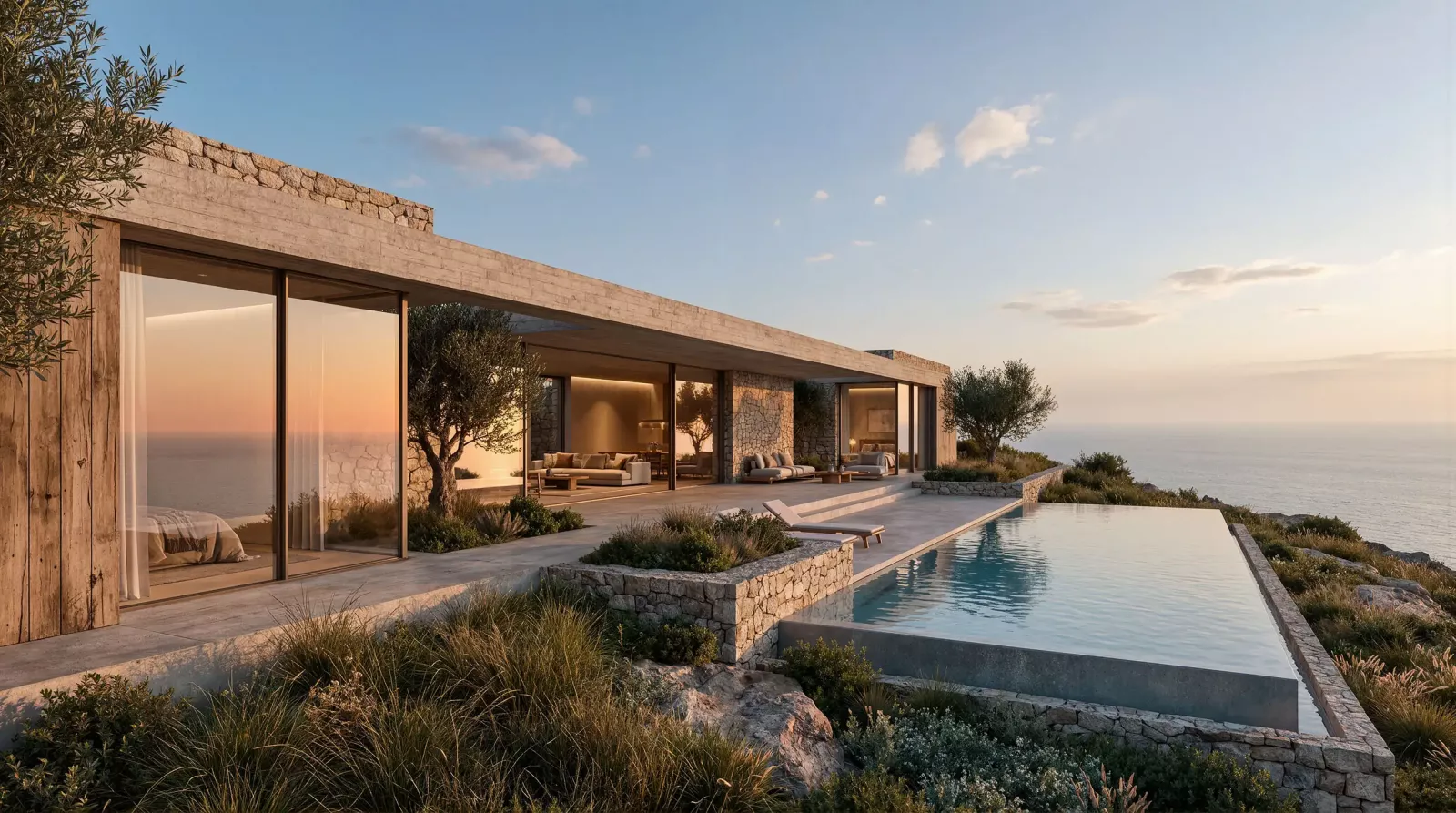 Forest M. Wood House Architektur Visualisierung Web